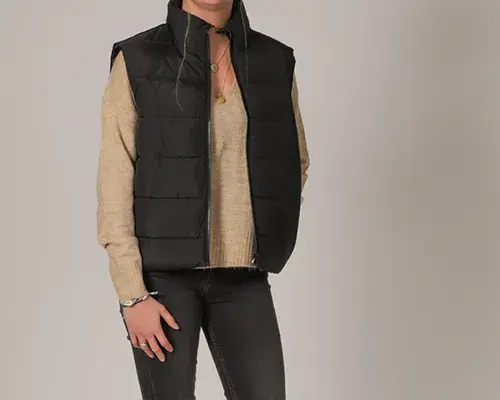 Chaqueta acolchada sin mangas para mujer a buen precio