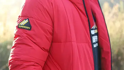 Men’s down jackets on offer