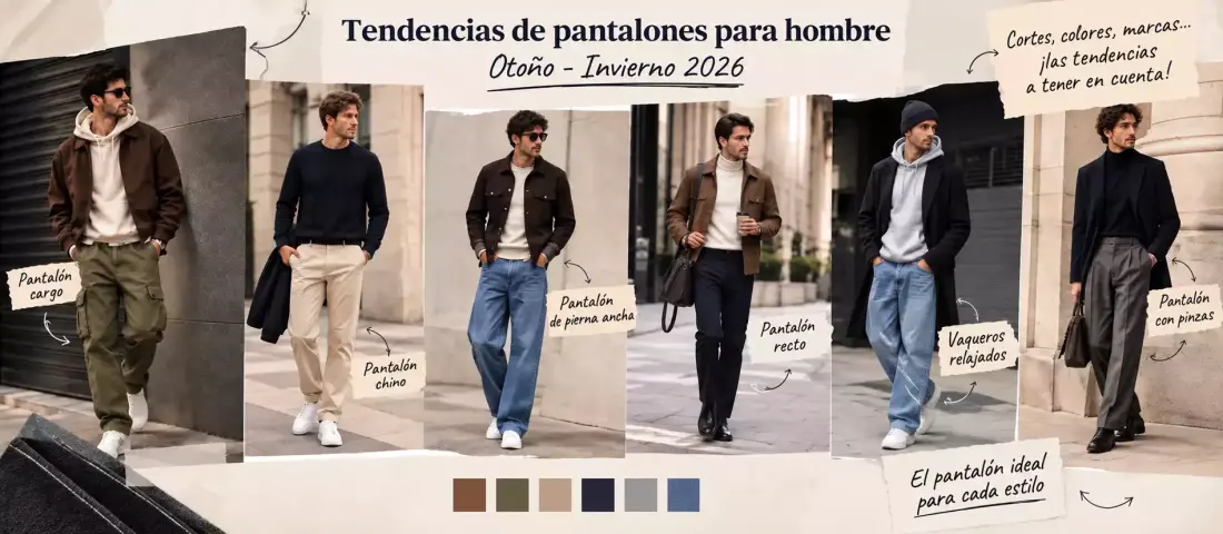 Las tendencias en pantalones de hombre para otoño-invierno de 2026