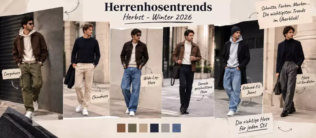 Die Trends bei Herrenhosen für Herbst/Winter 2026