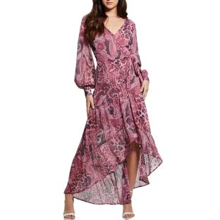 Guess Nuovo Bahia Women's Pink Pattern Dress Photo of the Espace des Marques %store% store - view of %key%