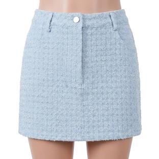 Falda corta azul de mujer Pieces Falda vaquera barato