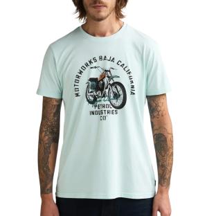 T-Shirt Vert Homme Petrol Industries Classic Print 12 vue 0
