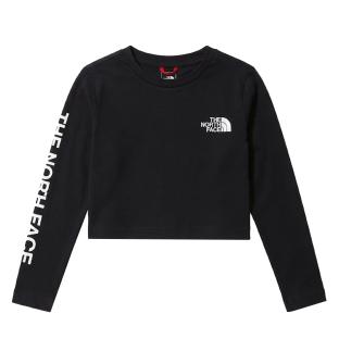 T-Shirt Manches Longues Noir Fille The North Face Croc vue 0