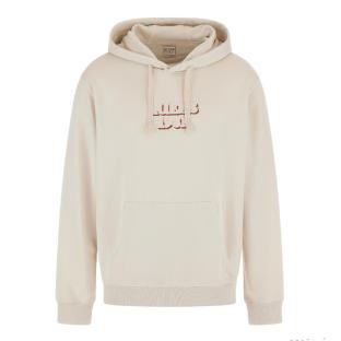 Sweat à Capuche Écru Homme Guess Embro vue 0