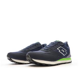Baskets Marine/Vert Homme Lotto Twenty 5 vue 0
