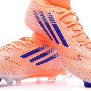 Chaussures de Foot Orange Adidas F50 League Mid FG/MG vue 0