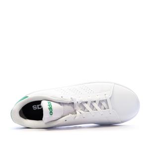 Baskets Blanches Mixte Adidas Advantage Base 2.0 J vue 0