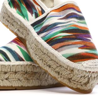Women’s White/Green Espadrilles by Pare Gabia La FÉe Photo of the Espace des Marques %store% store - view of %key%