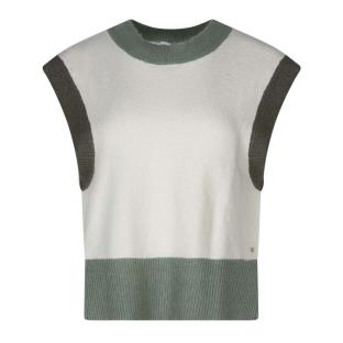 Women's white/green sweaterTeddy Smith Silvia Photo of the Espace des Marques %store% store - view of %key%