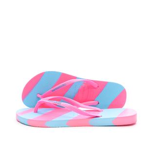 Tongs Rose/Turquoise Femme Havaianas Infrad vue 0