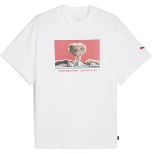 Weißes Herren-T-Shirt Puma Hoops X E.t. Ansicht 0