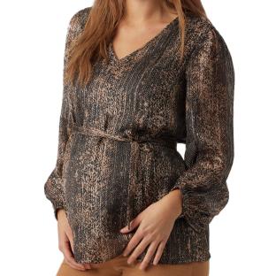 Blouse de Grossesse Noir/Marron Femme Vero Moda Maternity 20018589 vue 0