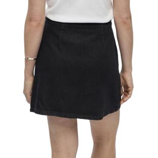 Jupe Portefeuille Denim Noir Femme Vero Moda Rosie vue 0