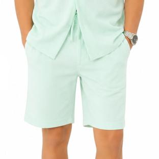 Short Turquoise Garçon Paname Brothers Poly Texture vue 0