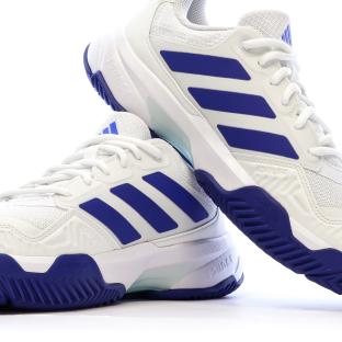 Adidas Courtjam Men's White/Blue Sneakers Photo of the Espace des Marques %store% store - view of %key%