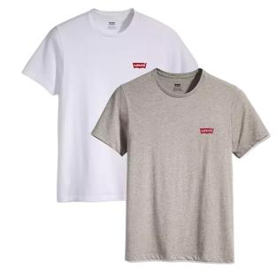 Lot de 2 T-shirts Blanc/Gris Homme Levi's Slim Fit vue 0