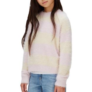 Girl's yellow/pink Calvin Klein Jeans Ck Stripe jumper Photo of the Espace des Marques %store% store - view of %key%