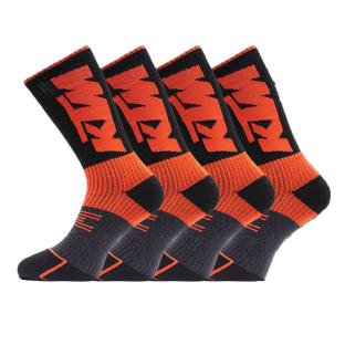 2 Paar Socken Schwarz/Orange für Herren KTM CHTX2 Ansicht 0