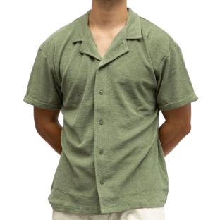 Chemise Kaki Homme Paname Brothers CHARLY vue 0