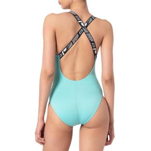 Bañador Nike Crossback 1 pieza Turquesa, mujer ver 0