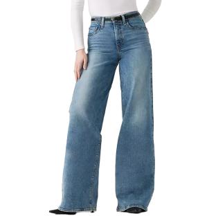 Jean Baggy Bleu Classique Femme Levi's 728 Wide vue 0