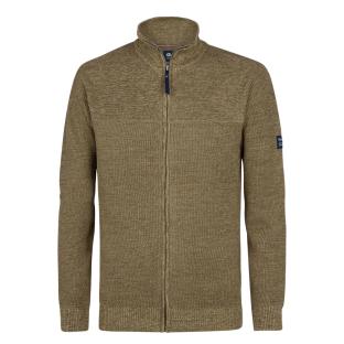 Men's Beige Zipped Sweatshirt Petrol Industries Collar Photo of the Espace des Marques %store% store - view of %key%