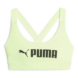 Brassière Verte Fluo Femme Puma Mid Impact vue 0
