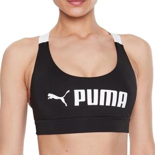 Brassière Noir/Blanc Femme Puma Mid Impact vue 0