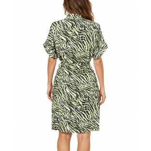 Grünes Kleid mit Leopardenmuster für Damen von Freeman Porter Raffia Tigerly Ansicht 0