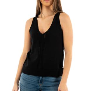 Débardeur Noir Femme Freeman Porter Daria Pointelle vue 0