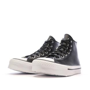 Schwarze Sneakers Frau Converse All Star Eva Ansicht 0