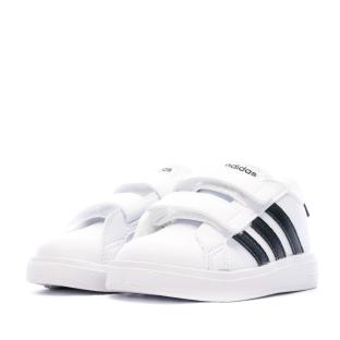Baskets Blanc/Noir Bébé/Garçon Adidas Grand Court 2.0 vue 0