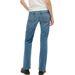 Jean Droit Bleu Femme Superdry Vintage Rise Slim Flare vue 0