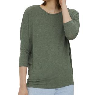 T-Shirt Vert Femme Vero Moda Carla vue 0