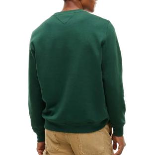 Sweat Vert Foncé Homme Tommy Hilfiger Linear Crew vue 0