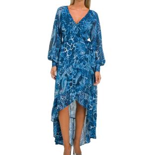 Robe Bleu à Motifs Femme Guess Nuovo Bahia vue 0