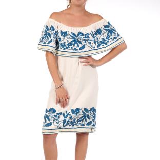 Beiges Damenkleid von Scotch & Soda 136826 Ansicht 0