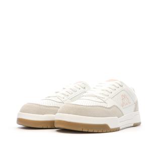 Baskets Blanches/Beiges/Roses Femme Kappa Manisw vue 0