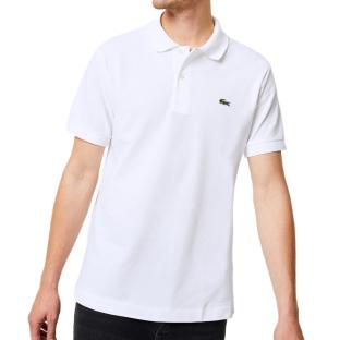 Polo Blanc Homme Lacoste L12.12 vue 0