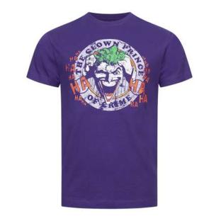 Men’s Purple DC Comics T-shirt with Smile Emblem Photo of the Espace des Marques %store% store - view of %key%
