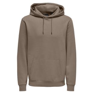 Braunes Herren-Kapuzensweatshirt von Only & Sons Ceres Ansicht 0