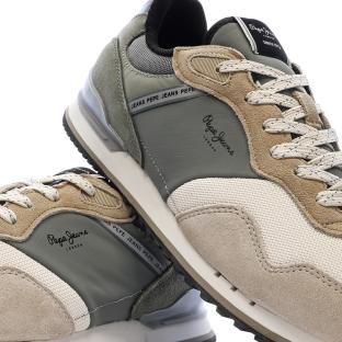 Baskets Kaki Homme Pepe jeans London Mind vue 0