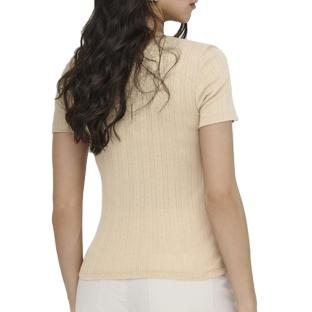 T-Shirt Beige Femme JDY Salsa vue 0