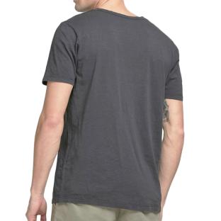 T-shirt Gris Homme Jack & Jones Split Neck vue 0