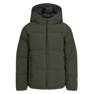 Doudoune à capuche junior kaki Jack & Jones Galaxy Puffer vue 0