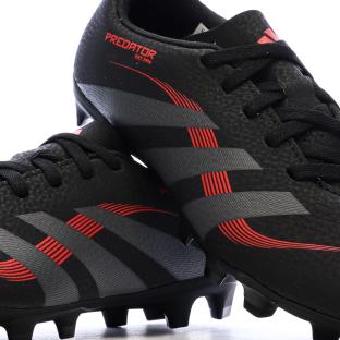 Chaussures de football Noires/Rouges Garçon Adidas Predator vue 0