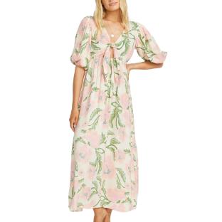 Rosa Kleid mit Blumen Frau Billabong Night Fall Ansicht 0