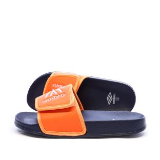 Claquettes Orange/Marine Garçon Umbro Tao vue 0