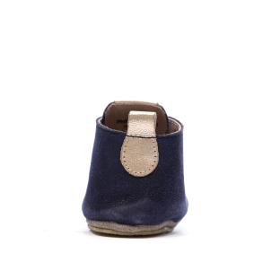Chaussons Marine Métal Garçon Aster Layas vue 0